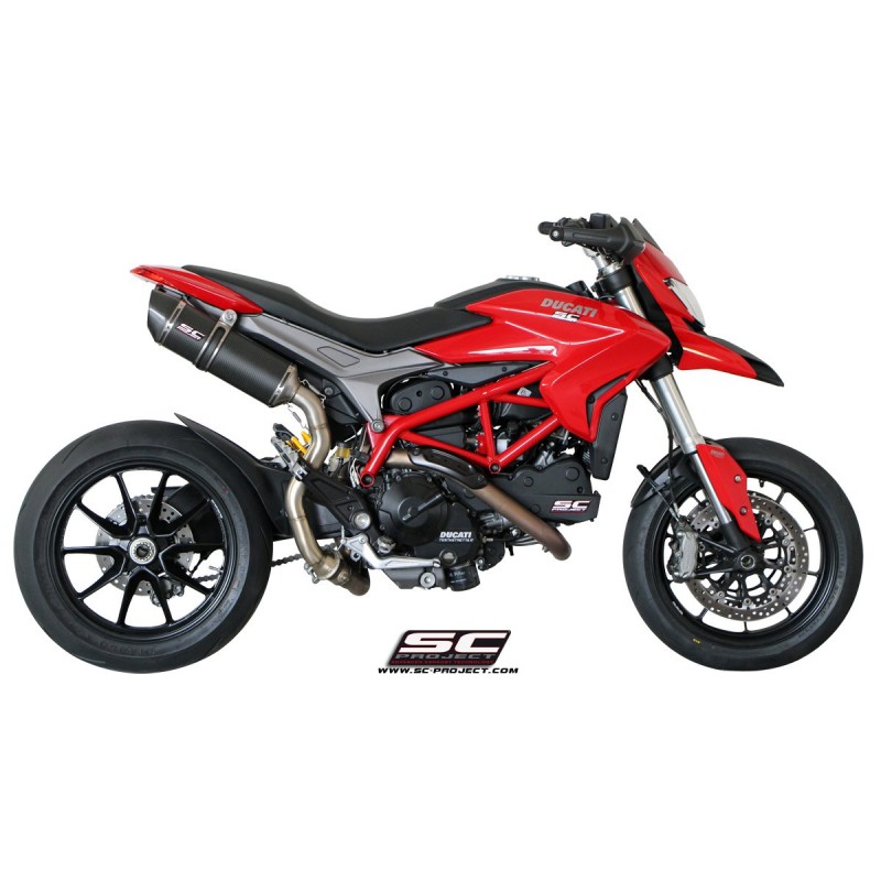 SC-Project Uitlaat Oval (hoog) titanium Ducati Hypermotard 821»Motorlook.nl»