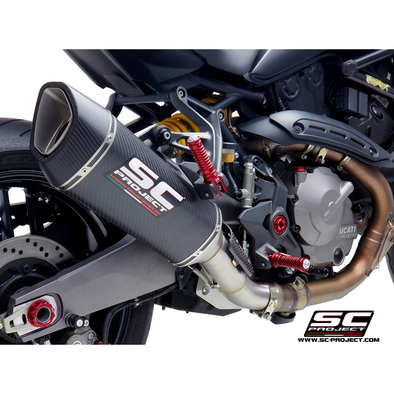 SC-Project Exhaust SC1-R carbon Ducati Monster 821/1200»Motorlook.nl»