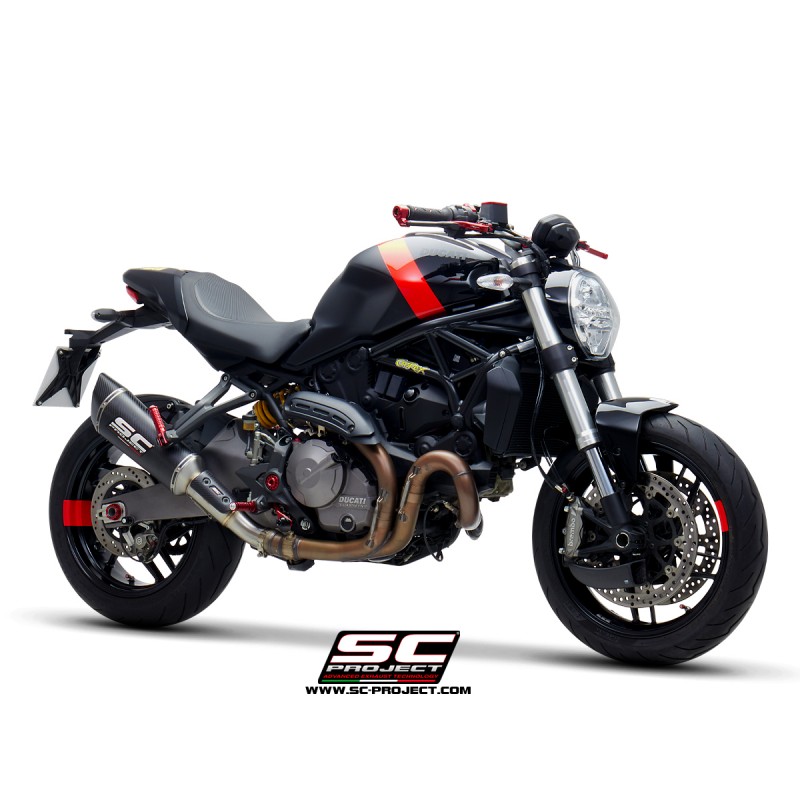 SC-Project Exhaust SC1-R carbon Ducati Monster 821/1200»Motorlook.nl»