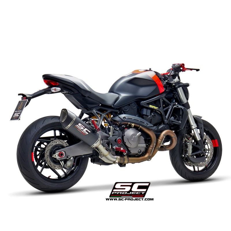 SC-Project Exhaust SC1-R carbon Ducati Monster 821/1200»Motorlook.nl»