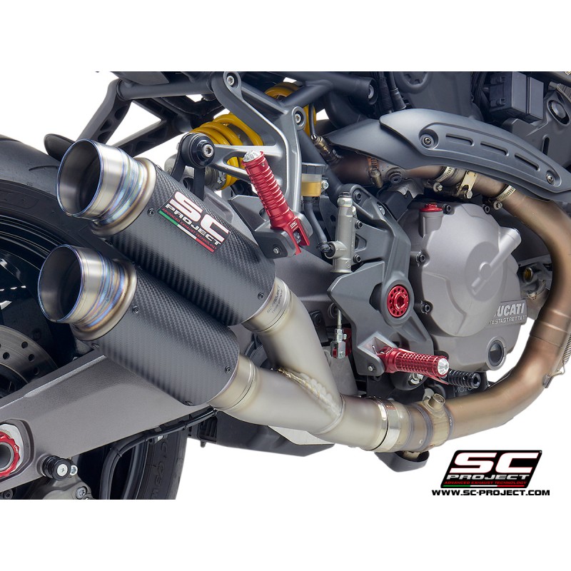 SC-Project Exhaust GP70-R double carbon Ducati Monster 821»Motorlook.nl»