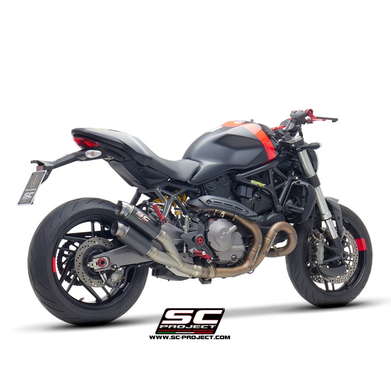 SC-Project Exhaust GP70-R double carbon Ducati Monster 821»Motorlook.nl»