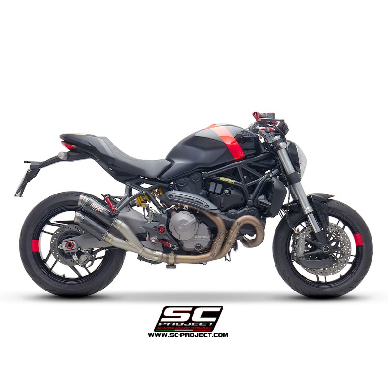 SC-Project Exhaust GP70-R double carbon Ducati Monster 821»Motorlook.nl»