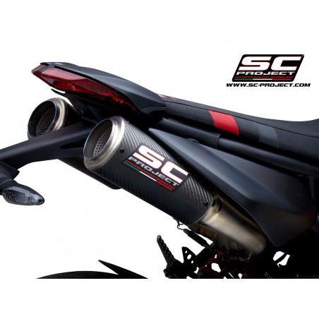 SC-Project Exhausts CR-T M2 carbon Ducati Hypermotard 950»Motorlook.nl»