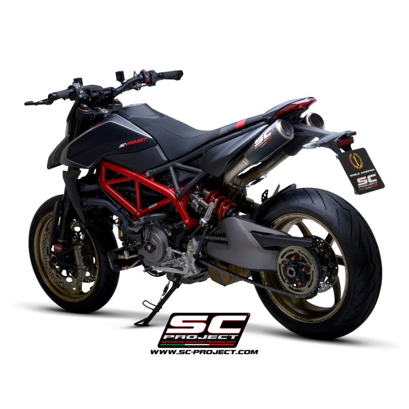 SC-Project Uitlaten CR-T M2 carbon Ducati Hypermotard 950»Motorlook.nl»