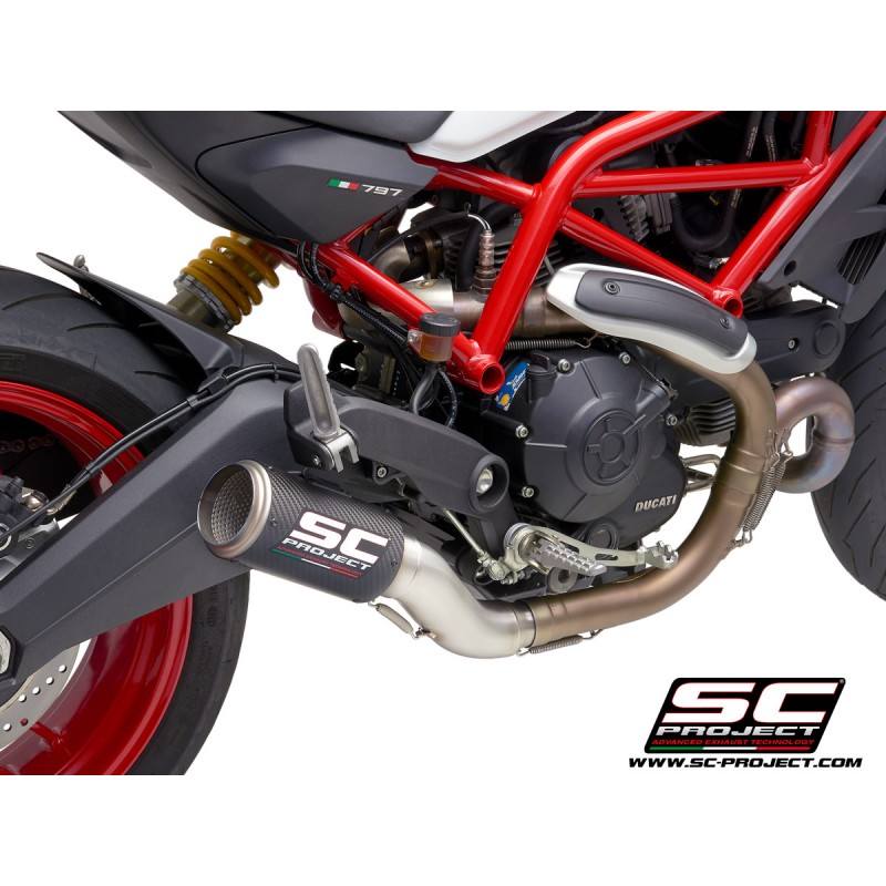 SC-Project Uitlaat CR-T carbon Ducati Monster 797»Motorlook.nl»