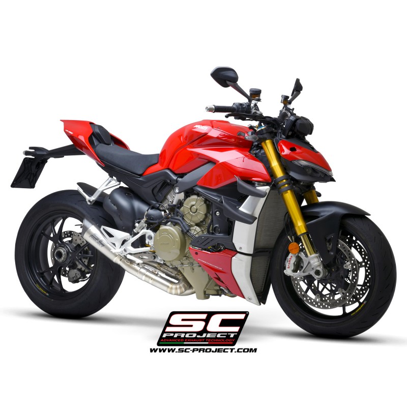 SC-Project Uitlaat S1 titanium Ducati Streetfighter V4»Motorlook.nl»