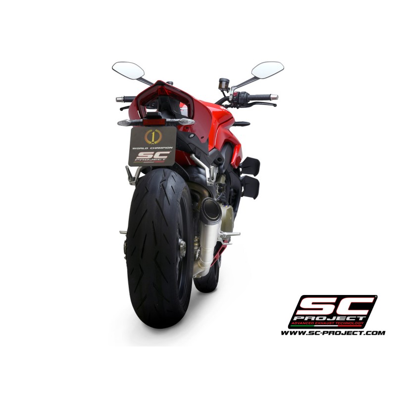 SC-Project Uitlaat S1 titanium Ducati Streetfighter V4»Motorlook.nl»