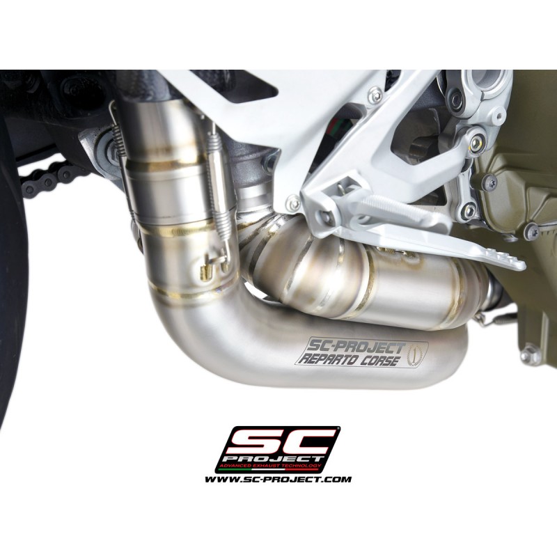 SC-Project Full System 2-1-2 CR-T M2 carbon Ducati Streetfighter V4»Motorlook.nl»