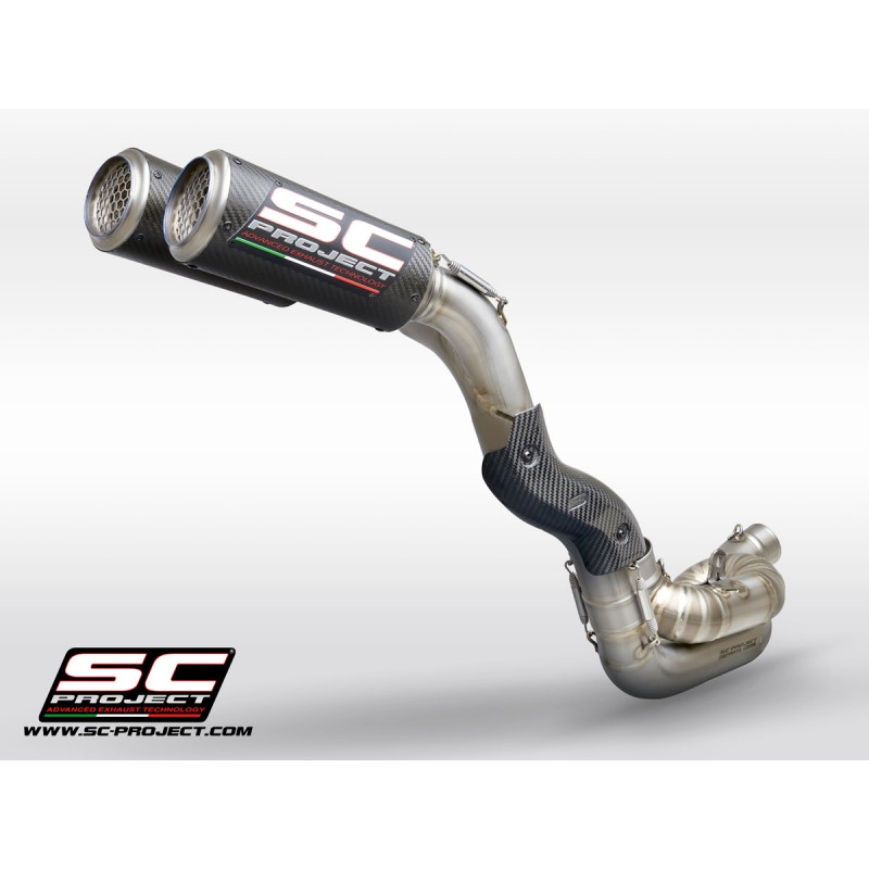 SC-Project Full System 2-1-2 CR-T M2 carbon Ducati Streetfighter V4»Motorlook.nl»