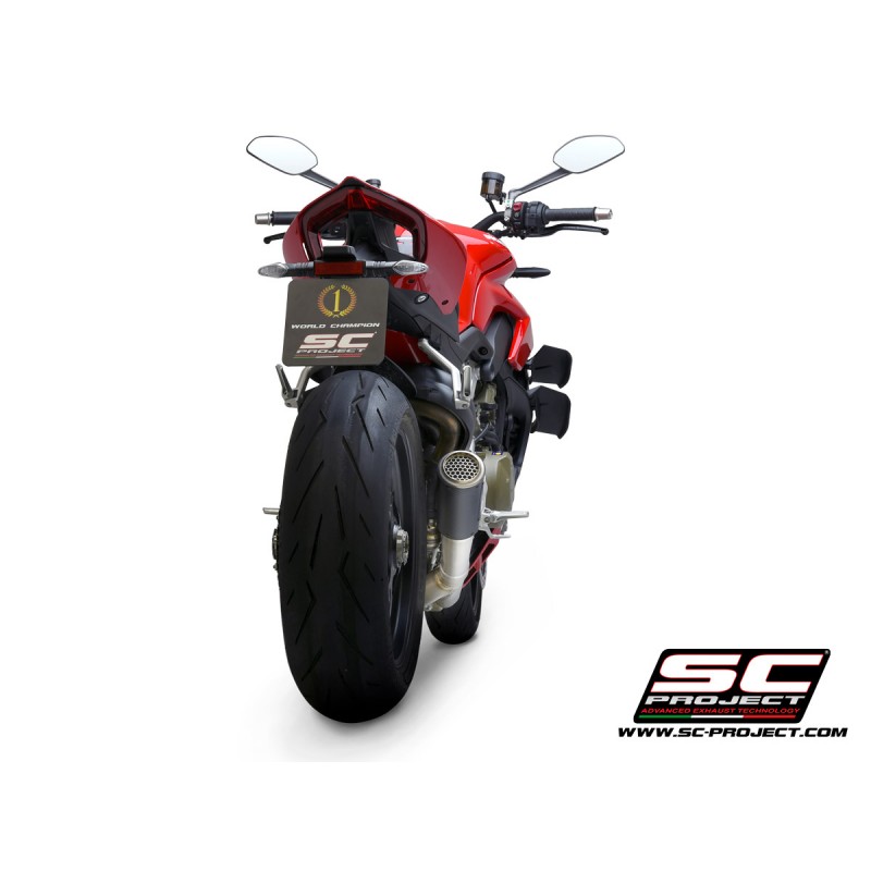 SC-Project Uitlaat CR-T M2 carbon Ducati Streetfighter V4»Motorlook.nl»