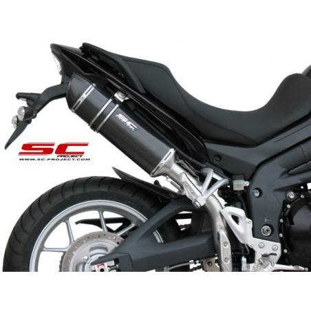 SC-Project Uitlaat Oval high carbon Triumph Tiger 1050»Motorlook.nl»