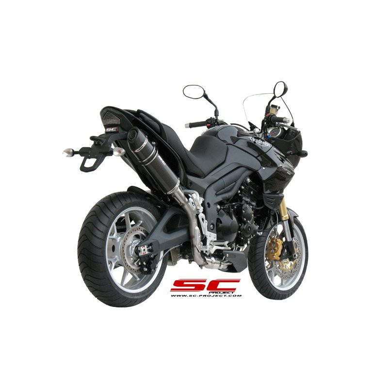 SC-Project Uitlaat Oval high carbon Triumph Tiger 1050»Motorlook.nl»