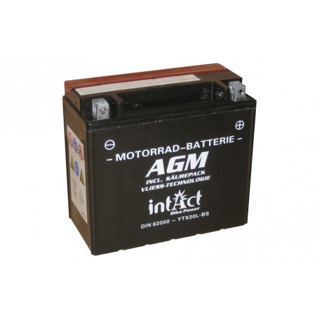 Intact Battery AGM YTX 20L-BS (with acid pack)»Motorlook.nl»4250227523110