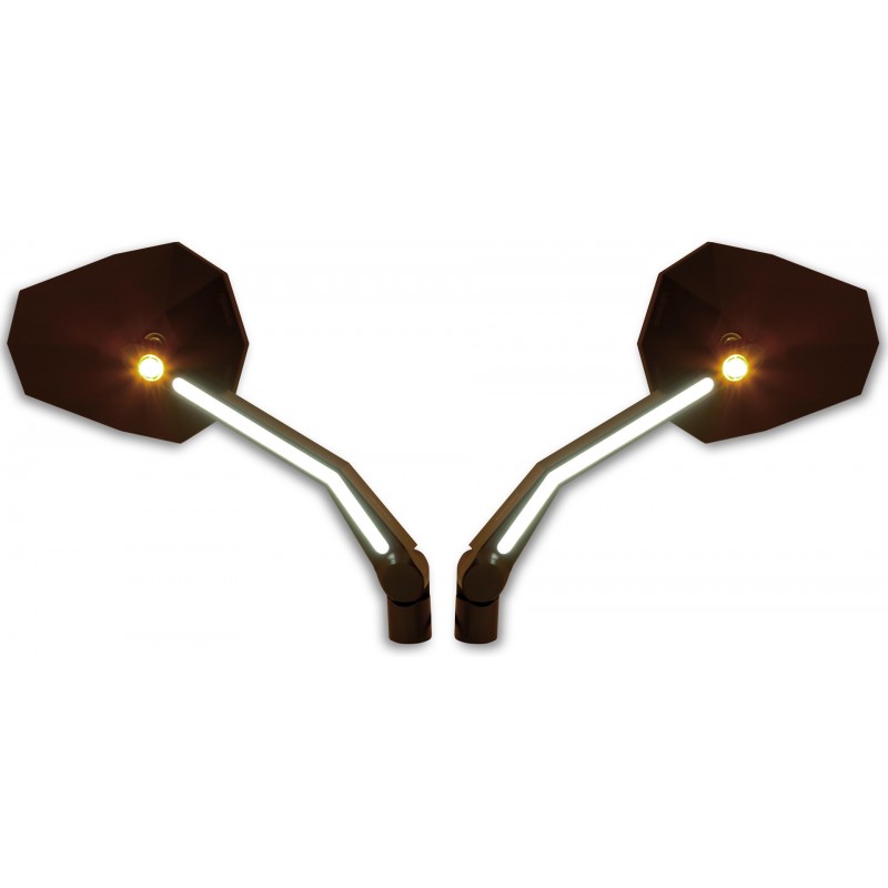 Highsider Spiegels Stealth-X4 met LED knipperlichten/positielichten»Motorlook.nl»4054783260119