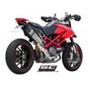 SC-Project Uitlaat Oval+SidePanels titanium Ducati Hypermotard 1100 (+EVO/SP)»Motorlook.nl»