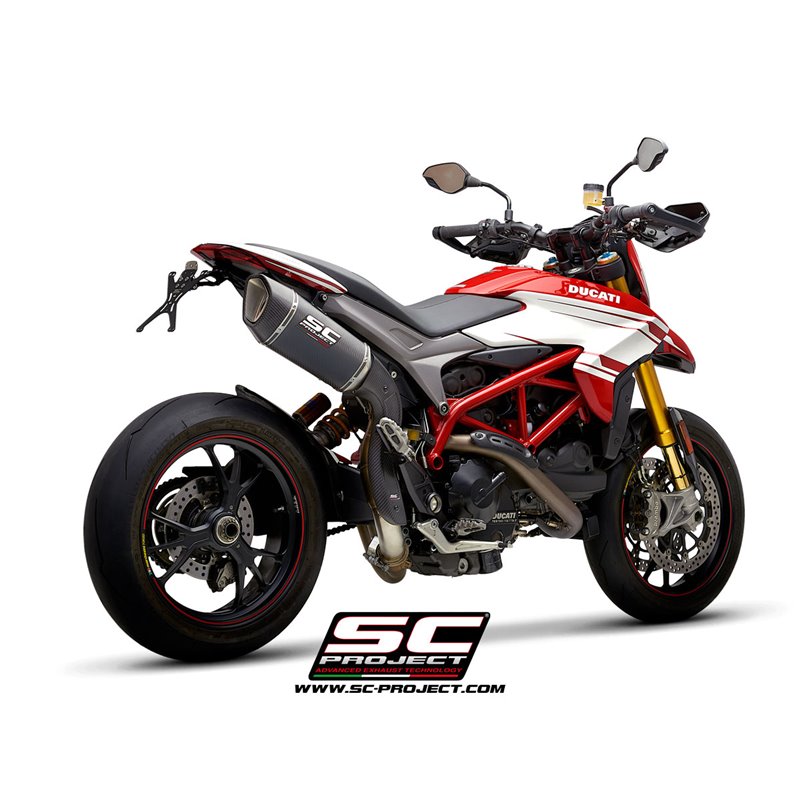 SC-Project Uitlaat SC1-R (hoog) carbon Ducati Hypermotard 939 (+SP)»Motorlook.nl»