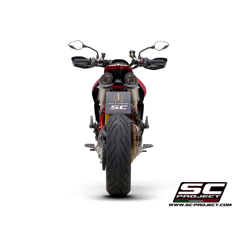 SC-Project Uitlaten S1 titanium Ducati Hypermotard 950»Motorlook.nl»