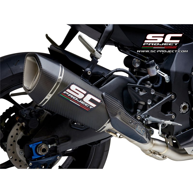 SC-Project Uitlaat SC1-R carhon 250mm (decat) Yamaha YZF-R1 (+R1M)»Motorlook.nl»