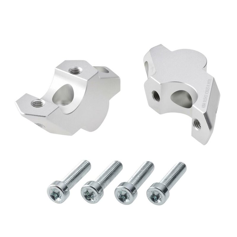 Voigt MT Risers Handlebar V3025 | 30mm/Offset 21mm silver | BMW F900XR »Motorlook.nl»4067466023383