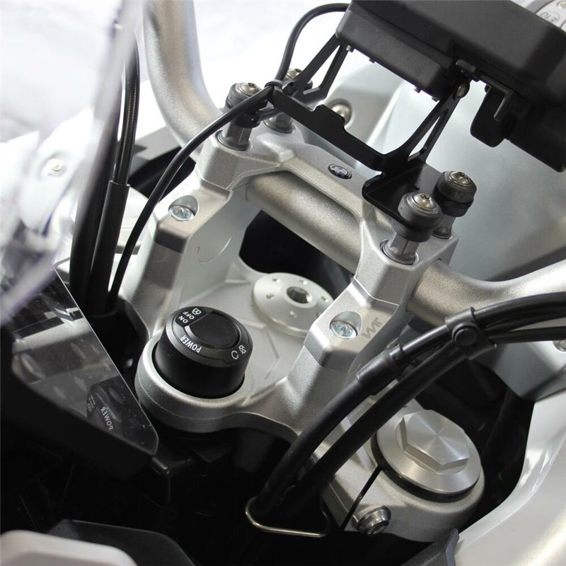 Voigt MT Risers Handlebar V3025 | 30mm/Offset 21mm silver | BMW F900XR »Motorlook.nl»4067466023383