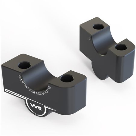 Voigt MT Handlebar Risers S25Z | 25mm black | Kawasaki Z650»Motorlook.nl»4067466124004